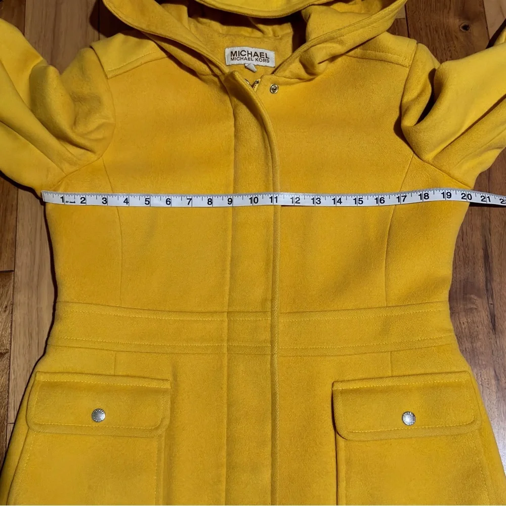 Michael Kors Yellow Pea Coat Vintage Women's Size 8